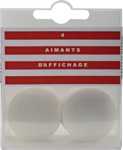 Exacompta Doos met 4 magneten F32 - 32mm diameter - Wit - 32000E