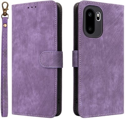 Coverup Hoesje - Geschikt voor OnePlus 15R Hoesje - Coverup Book Case met Koord - Paars