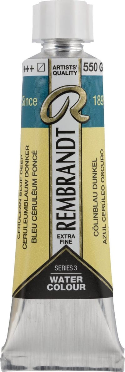 Rembrandt Aquarelverf Tube 10 ml Ceruleumblauw Donker 550