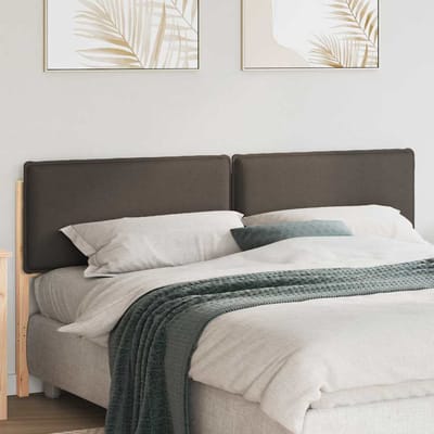 vidaXL - Gestoffeerd - hoofdbord - Natuurlijk - en - Licht - Grijs - 200 - cm