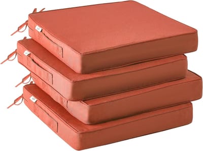 Tuinstoelkussens Set - Buitenkussens Terras - Comfortabel Zitten - Waterdicht Kleurvast - 47x40x7.6cm - Kruiden