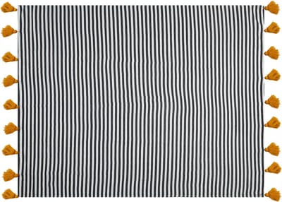SUNWAL - Plaid - Zwart - 130 x 170 cm - Polyester