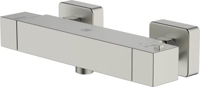 Aquavive Thermostatische Douchekraan Lena - Geborsteld Staal - 15 Cm