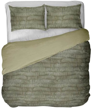 Kayori Mina Dekbedovertrek - Tweepersoons - 200x200/220 cm - Olijfgroen