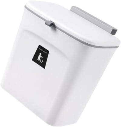 Keuken Compostbak - Afvalbak - Voedselresten Verzamelen - Met Schuifdeksel - 23.7 cm - Wit