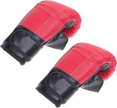 Bokshandschoenen - Trainingshandschoenen Vechtsport - Vechtsport Training - Verstelbare Klittenbandsluiting - 23x13x9 CM - Rood