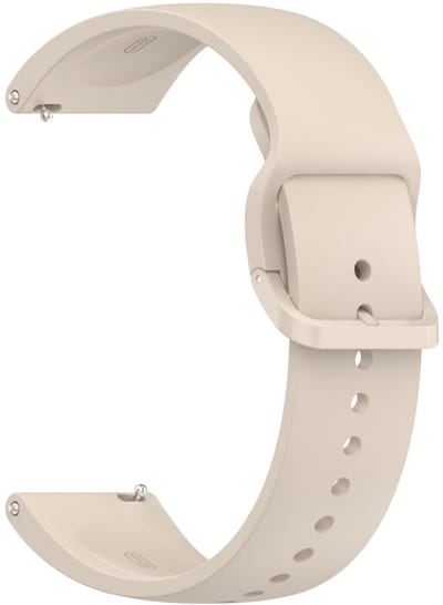 Siliconen bandje - geschikt voor Garmin Venu 2 / Venu 3 / Vivoactive 4 / Forerunner 255 / 265 - beige
