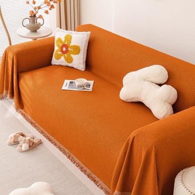 Universele Chenille Woonkamer Decoratieve Bankhanddoek Huis Stofdicht Bank Beschermhoes Boheems Ademend Stofdicht Deken 180x130cm
