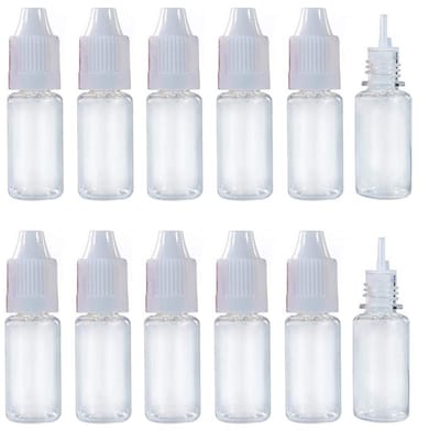 JHUBERS - Druppelflessen - Herbruikbaar en Lekvrij - Transparant - 10 ml - 50 Stuks - Ideaal voor Olie en Vloeistoffen - Geschikt voor Thuisgebruik