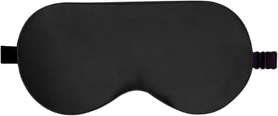 Zijden Slaapmasker - 100% Verduisterend - Verstelbaar - Oogmasker - voor Mannen, Vrouwen en Kinderen - Zwart
