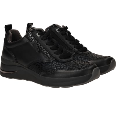 Tamaris Comfort Sneakers zwart Leer - Dames