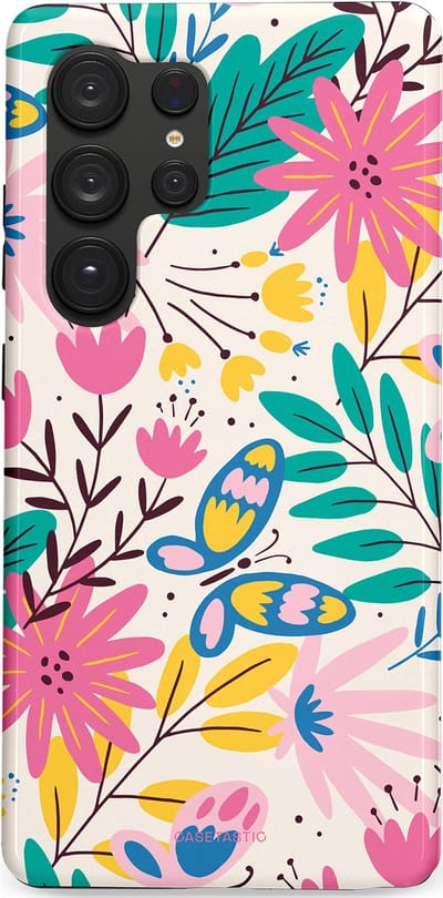 Casetastic Hoesje Geschikt voor Samsung S25 Ultra - Stijlvolle Beschermende Duo-layer Case - Lente Leven