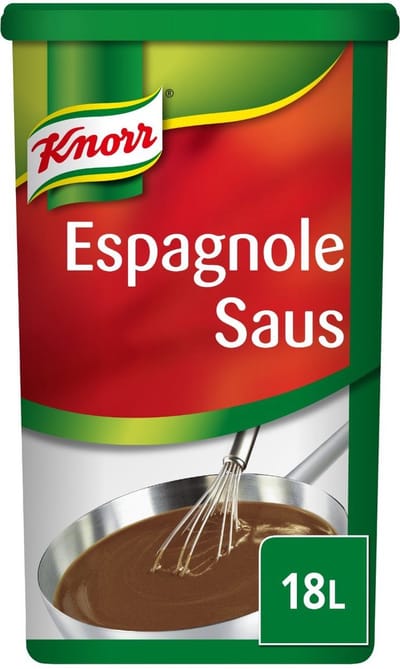 Knorr Espagnole saus - basissaus voor vlees en groenten - 18 liter