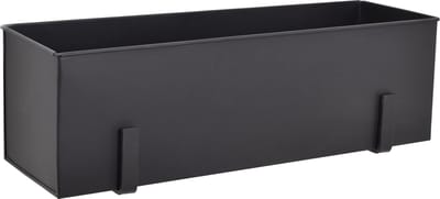 LOFT42 Flora  Wand Plantenbak Large Zwart - Metaal - 50x15x15