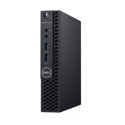 DELL OptiPlex 3070 DDR4-SDRAM i3-9100T MFF Intel® Core™ i3 8 GB 256 GB SSD Windows 10 Pro Mini PC Zwart