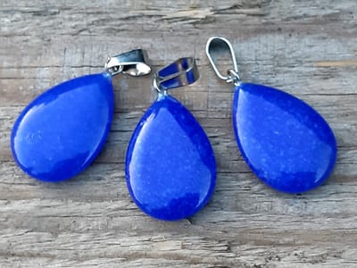 Edelsteen Lapis Lazuli druppel hanger