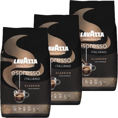 Lavazza Espresso Italiano Classico koffiebonen 1kg x3