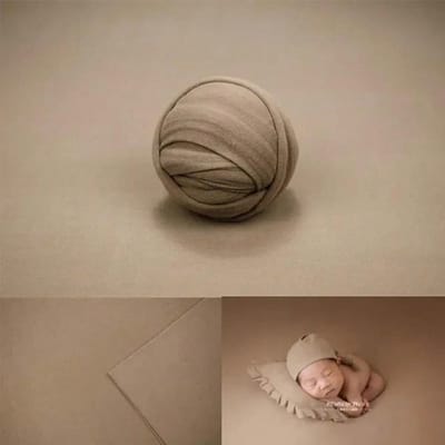 150X170cm Pasgeboren Fotografie Props Achtergrond Wikkel Set Zachte Stoffen Opname Studio Accessoires Baby Positionerings Frame Dekens Wikkels (khaki,Wrap 40x170cm) kaki