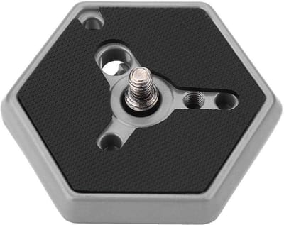 Dailygoods- Snelwisselplaat 1/4" Zeskant - Standaard Snelkoppelingsplaat - RC0 Systeem - Inclusief Cameraschroef - Geschikt voor 3038/3039/3047/3055/3055S/3063 - Cameraplaat