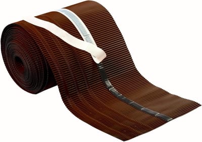 Gootbevestiging Dakranden - Dakgoot Rand - Waterafvoer Regelen - Ritsluiting Ontwerp - 230 mm x 10 m - Donkerbruin