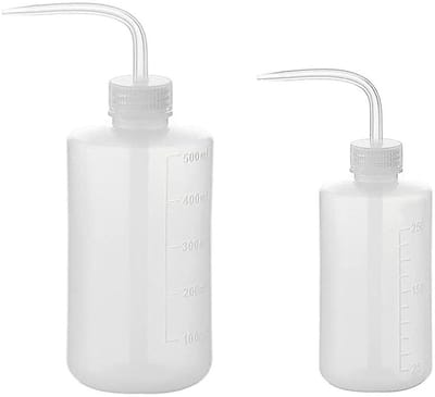 JHUBERS- Gieters Set van 2 - Kunststof - Veiligheidsflessen - Transparant - 250/500 ml - Ideaal voor Kamerplanten - Waterfles