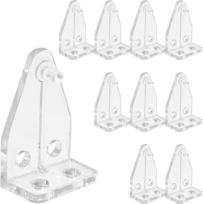 10 stuks jaloeziebeugels - Mini transparante kunststof jaloezie onderrail clips - Transparante gekleurde beugels - Mini jaloeziebeugels - Zonweringbeugels - Geschikt voor jaloezieën - Transparante kleur