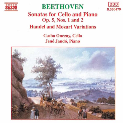 Csaba Onczay & Jeno Jandó - Beethoven: Sonatas For Cello And Piano Nos. 1 & 2 (Handel And Mozart Variations) (CD)