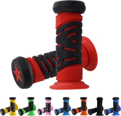 Veilige Fietshandvatten voor Kinderen, Rubber Grip, 22mm Diameter, Geschikt voor Fiets, Step en Loopfiets, 95mm Lengte, Ideaal voor Kinderen