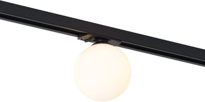 QAZQA iconic perle - Moderne Spot railsysteem verlichting, railverlichting geschikt voor led - 1 lichts - Ø 10 cm - Wit - Woonkamer | Slaapkamer | Keuken