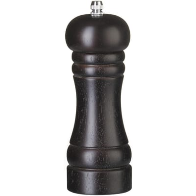 HENDI Houten pepermolen – donker hout – verstelbaar roestvrijstalen mechanisme – ⌀57x(H)165mm
