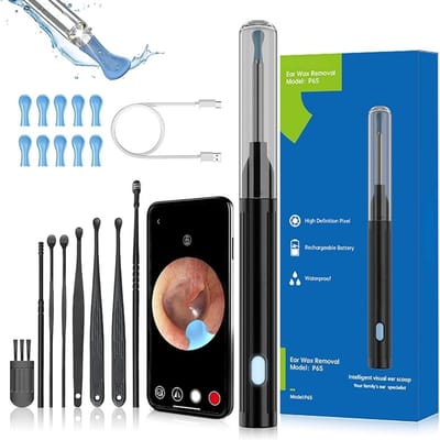 Oorsmeer verwijderaar met Camera - Oorreiniger Oorsmeer – Ear Cleaner – Oren Schoonmaken – Oorspuit - Oorcamera – Oorlepel - Ultra HD Camera