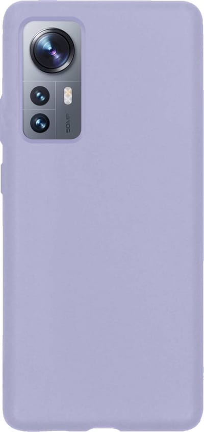 Hoes - Geschikt voor Xiaomi 12 Pro - Sterk & Shockproof - Hoesje Cover - Siliconen Case - Lila
