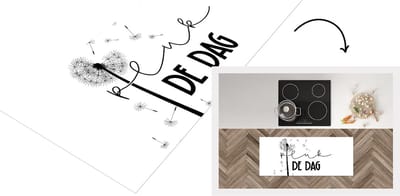 Keukenloper - Loper keuken - Quotes - Spreuken - Carpe diem - Pluk de dag - 120x50 cm - Keukenloper vinyl