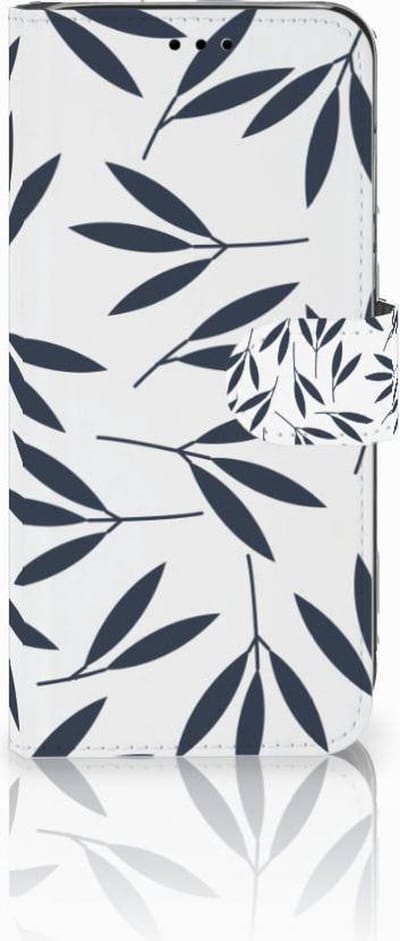 Huawei P20 Lite Hoesje Leaves Blue