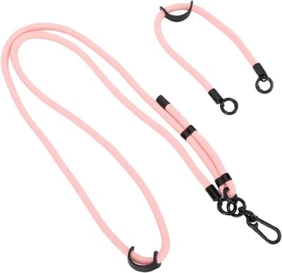 Actiecamera Schouderkoord - Camera Lanyard Polsband - Fotografieliefhebbers - Drievoudige Bescherming Hoek - 49-85 cm - Roze