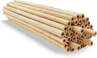 Bamboebuisjes voor Insectenhotel - Natuurkleur - 10 cm - Duurzaam en Natuurlijk - Voor Bijen en Insecten