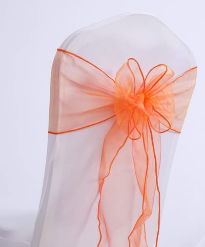 Dailygoods- Stoelsjerpen 10 Stuks - Organza - Bruiloft Decoratie - Verjaardag Versiering - Bogen - 18cm Breed, 275cm Lang - Decoratiesjerp