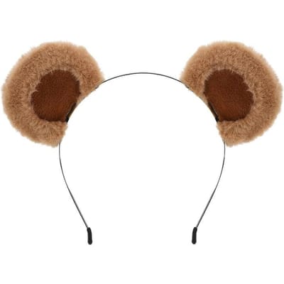 Pluche Bruine Beer Oren Hoofdband Schattige Harige Dier Cosplay Haarband Voor Kinderen Volwassenen Kostuum Feest Po Props Verjaardagscadeau brown