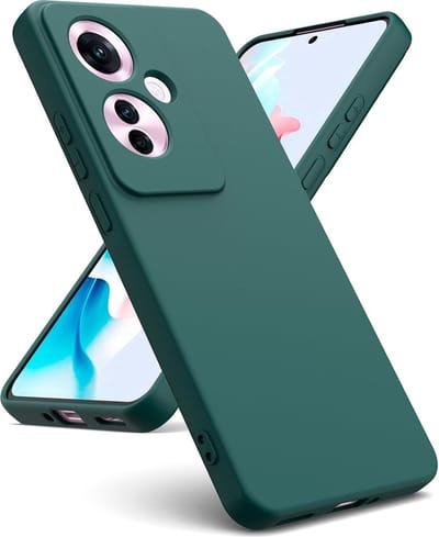 Casemania Hoesje Geschikt voor Oppo Reno 11F - Reno 11 F - Groen - Liquid Siliconen Back Cover