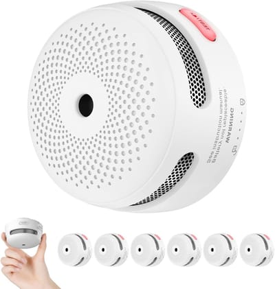 X-Sense Standalone Mini Smoke Detector, 10 Year Battery, Set of 12, Not Compatible with Base Station, Certified according to EN 14604