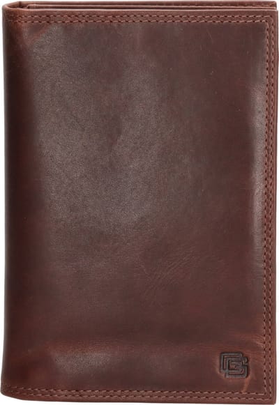Gio Gini Rembrandt van Rijn Portemonnee Heren - Wallet voor Heren - Portefeuille van 100% Leder - Bruin