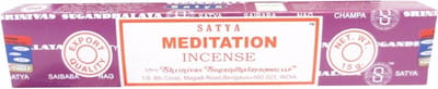 Satya Nag Champa wierook - Meditation - 1x pakje van 12 stuks - 15 gram