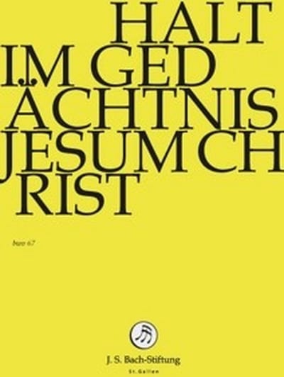 Chor & Orchester Der J.S. Bach-Stiftung, Rudolf Lutz - J.S. Bach: Halt Im Gedachtnis Jesum (DVD)