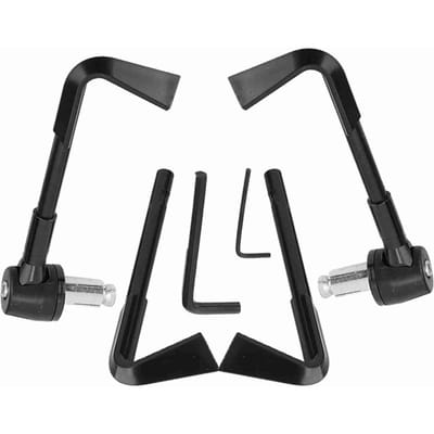 Protection de poignée de moto CNC, leviers de frein, protection de guidon(Noir) gray