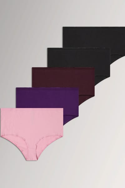 Yours Yourset Set Van 5 Paarse En Roze Maxislipssize 42-44