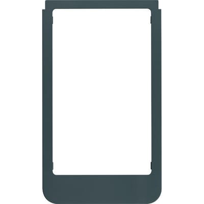 Groot afgerond design frame mat antraciet kunststof - WD2117