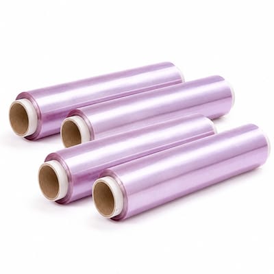 NaturaSterk PVC Vershoudfolie 30 cm Lila – 4 Rollen per Doos – 800 gr per Rol – Professionele Huishoudfolie voor Horeca en Catering