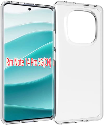 MobyDefend Hoesje - Geschikt voor Xiaomi Redmi Note 14 Pro 5G - Transparante TPU Backcover - Volledig Doorzichtig