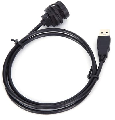 Dailygoody - USB-connector - Waterdichte datakabel - Brand- en vlamvertragend - 1 meter - Adapterkabel - Geschikt voor mobiele telefoons - Paneelmonta