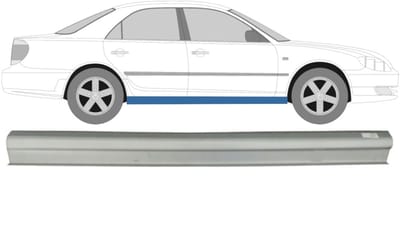 Reparatie dorpel voor Toyota Camry 2001-2006 / Rechts